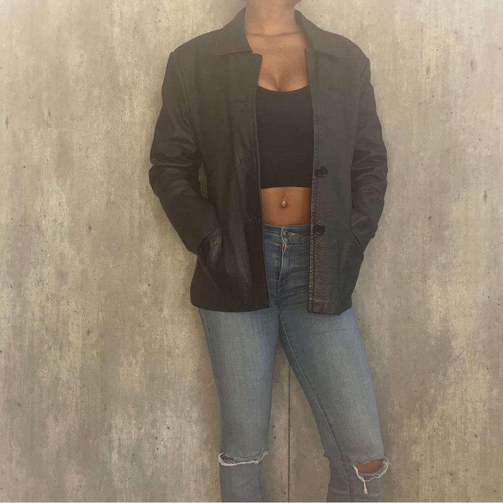 Vintage genuine leather jacket